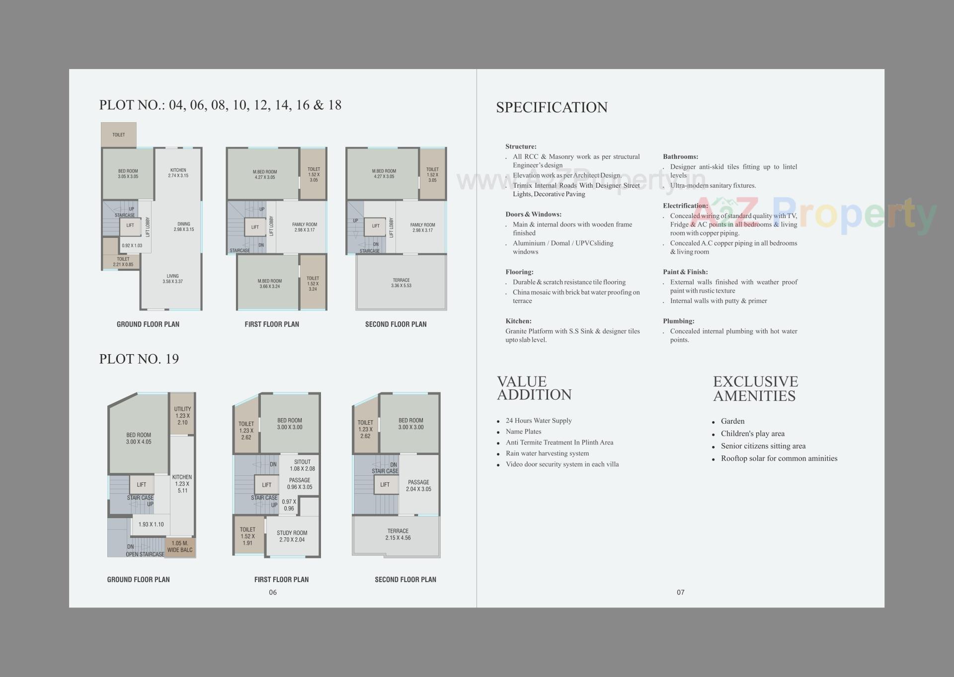 Layout of real estate project Eshanti Winfield located at Harni, Vadodara, Gujarat