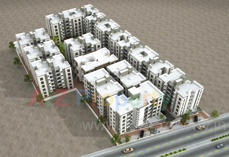 3D Elevation of real estate project Eshanya Florenza ( ) located at Undera, Vadodara, Gujarat