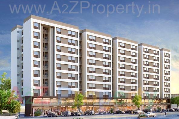 3D Elevation of real estate project Eshanya Shantigram located at Undera, Vadodara, Gujarat