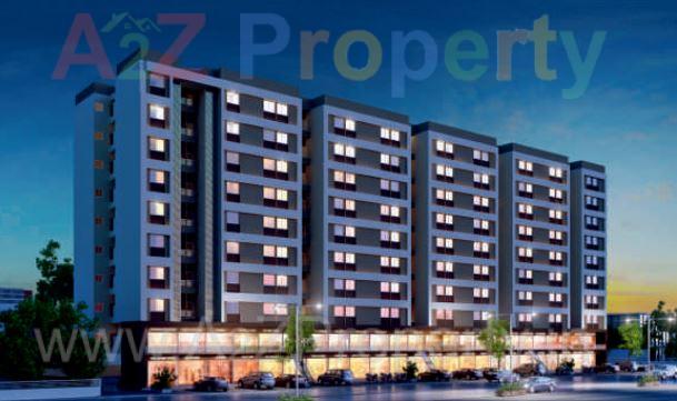 3D Elevation of real estate project Eshanya Shantigram located at Undera, Vadodara, Gujarat