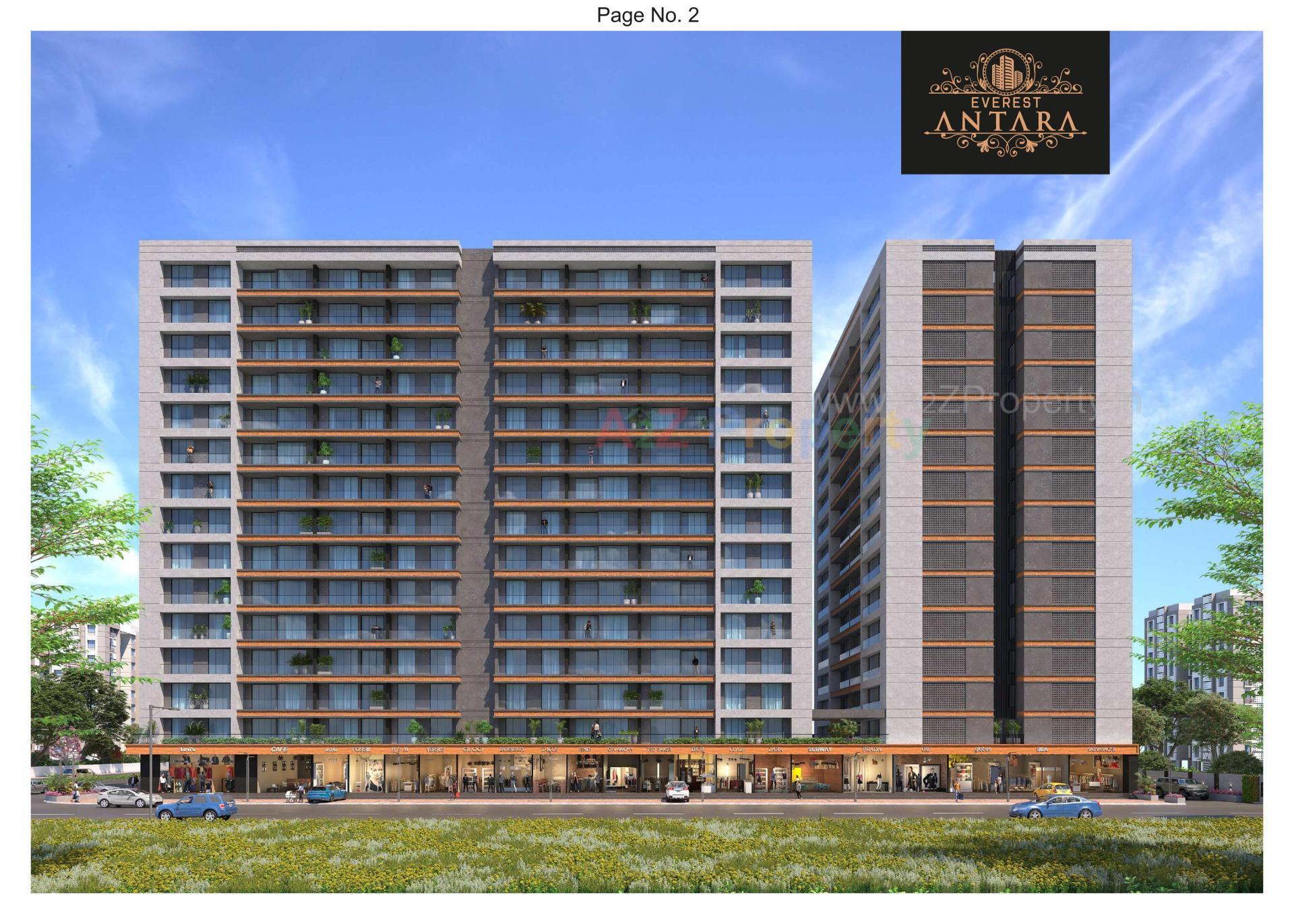 3D Elevation of real estate project Everest Antara located at Bhayli, Vadodara, Gujarat