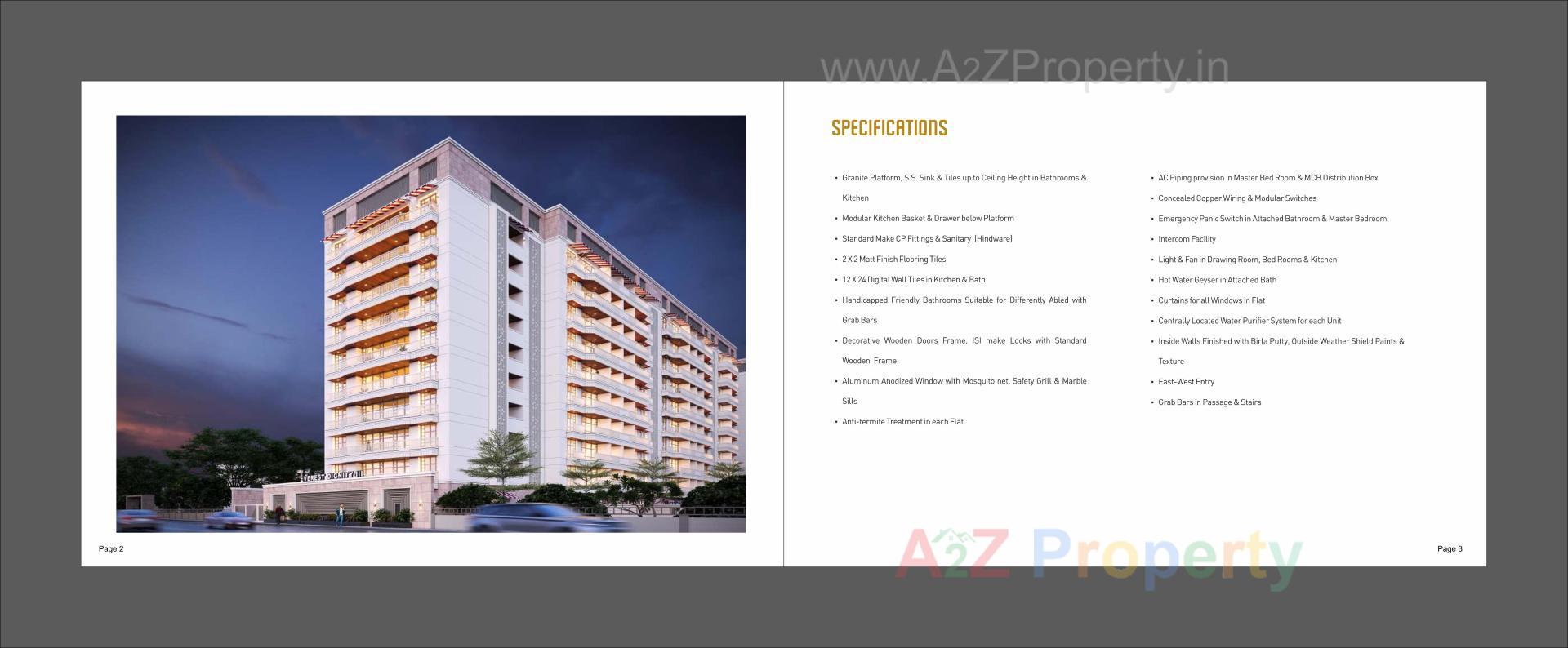 3D Elevation of real estate project Everest Dignity located at Bhayli, Vadodara, Gujarat