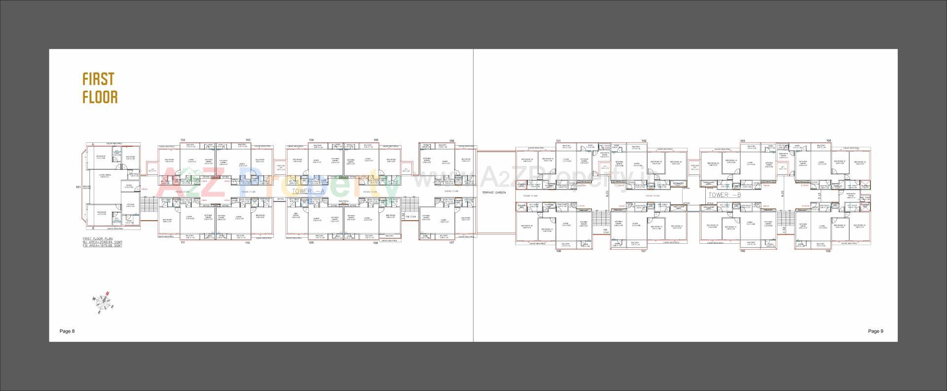 Layout of real estate project Everest Dignity located at Bhayli, Vadodara, Gujarat