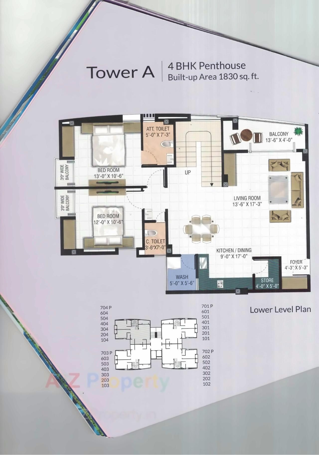 Layout of real estate project Everest Pentagon located at Gotri, Vadodara, Gujarat