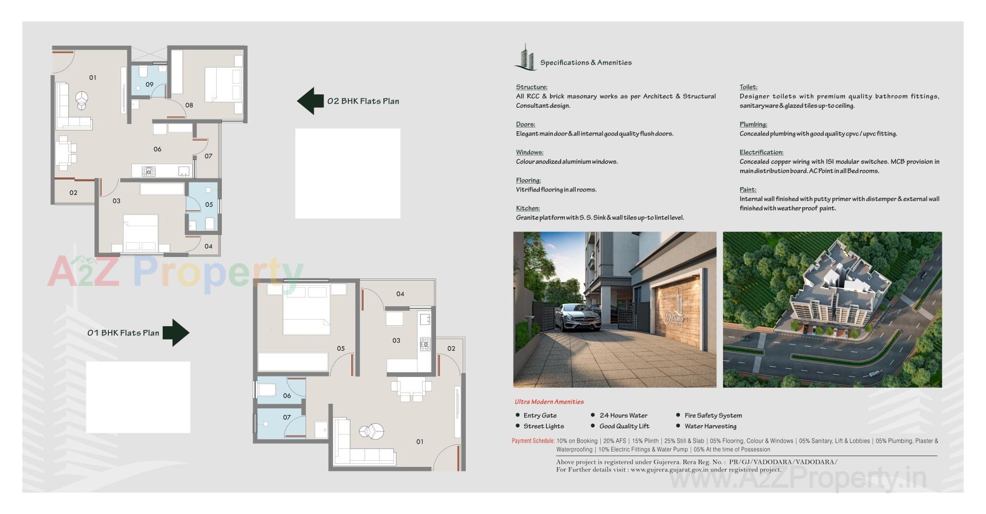 Layout of real estate project Fatima Heights located at Gorva, Vadodara, Gujarat