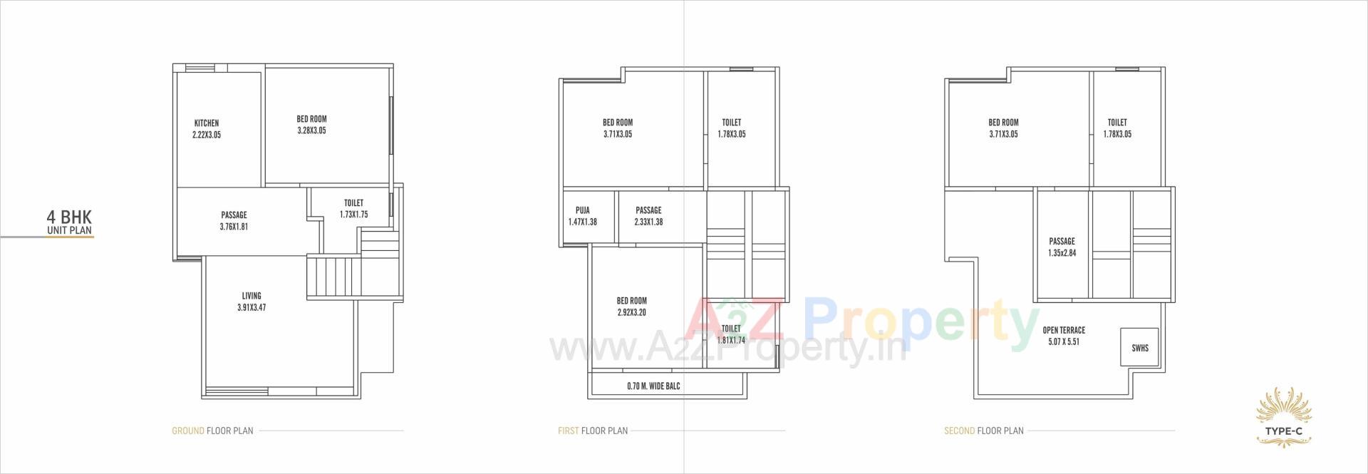 Layout of real estate project Florance Elegance located at Sevasi, Vadodara, Gujarat