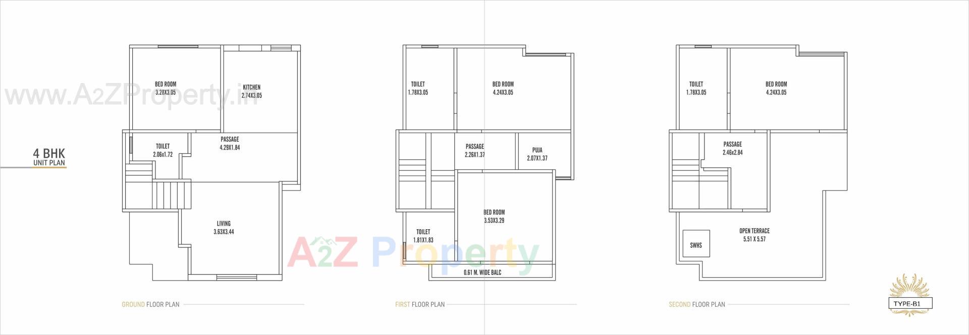 Layout of real estate project Florance Elegance located at Sevasi, Vadodara, Gujarat