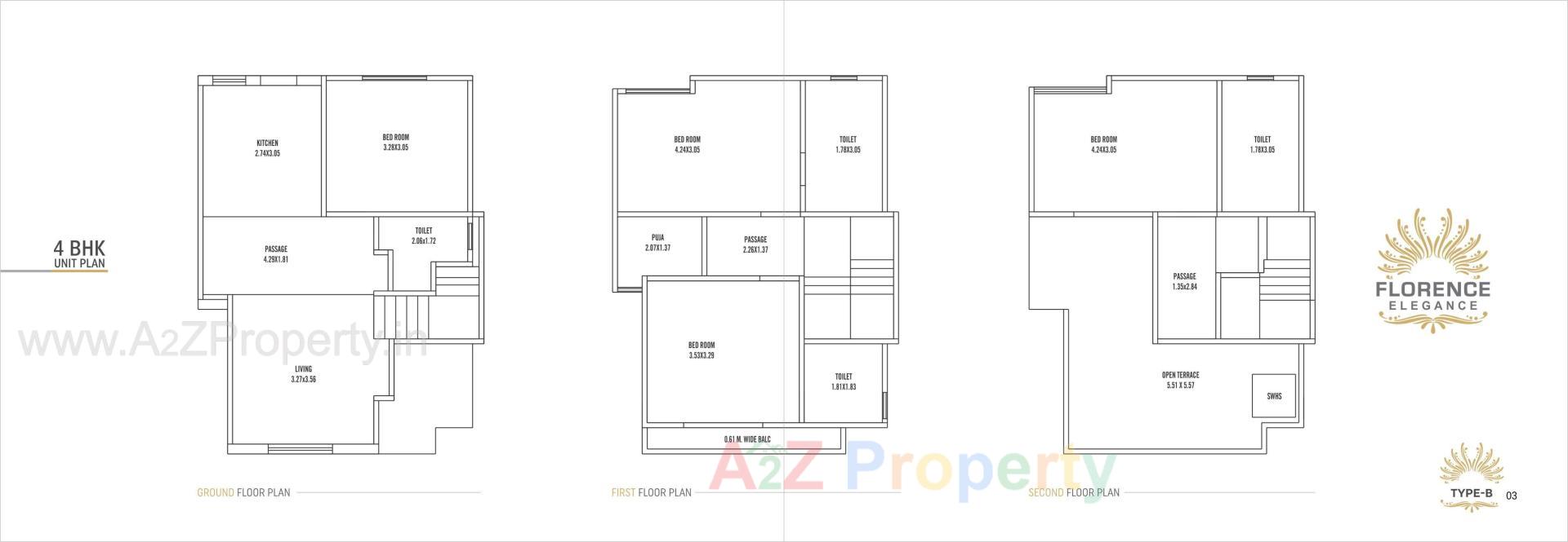 Layout of real estate project Florance Elegance located at Sevasi, Vadodara, Gujarat