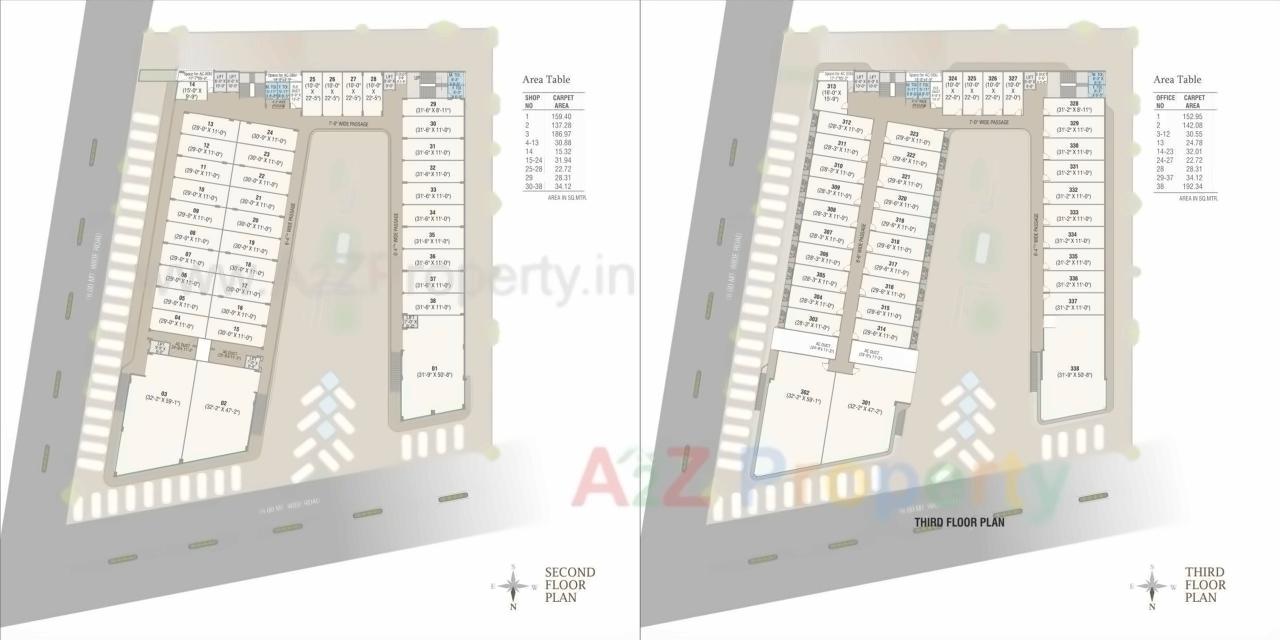 Layout of real estate project Florence Excellence located at Bhayli, Vadodara, Gujarat