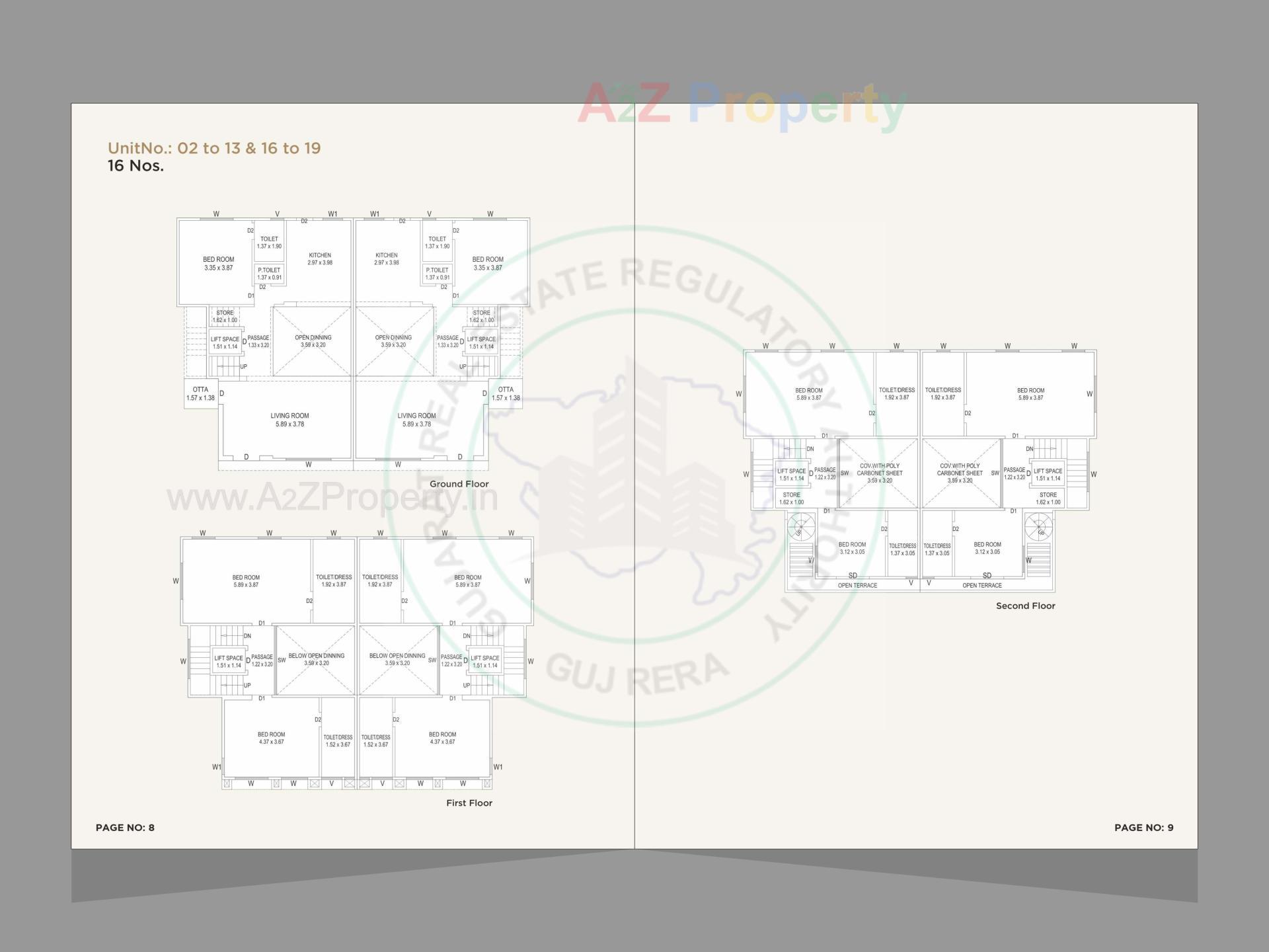 Layout of real estate project Florenza County located at Chhani, Vadodara, Gujarat