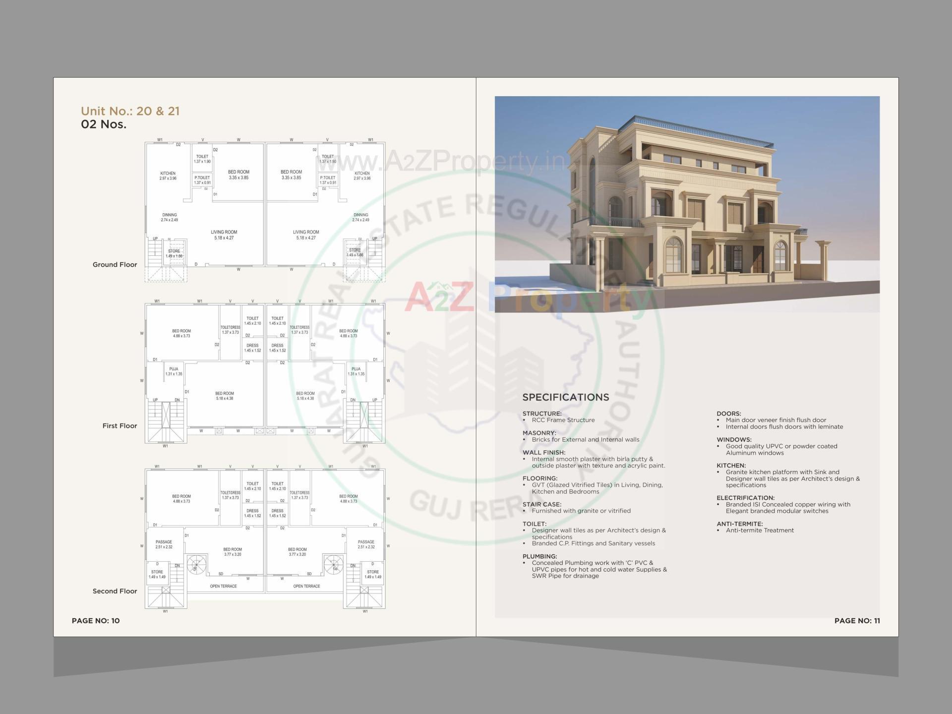 Layout of real estate project Florenza County located at Chhani, Vadodara, Gujarat