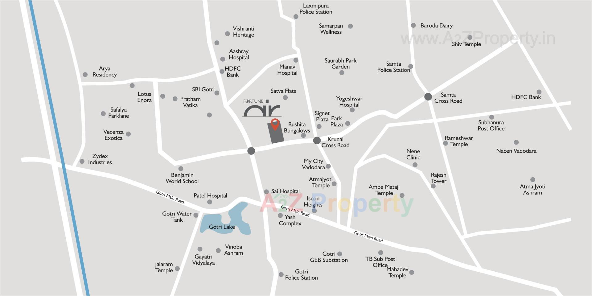  of real estate project Fortune Air located at Gotri, Vadodara, Gujarat