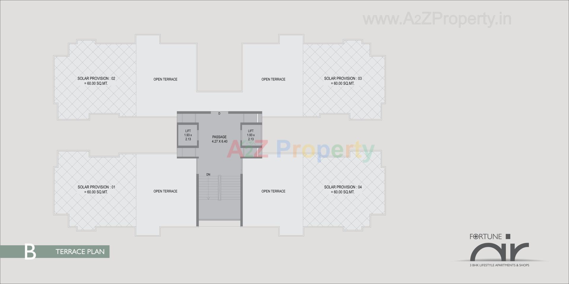 Layout of real estate project Fortune Air located at Gotri, Vadodara, Gujarat