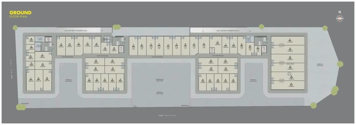Layout of real estate project Fortune Gateway located at Nizampura, Vadodara, Gujarat