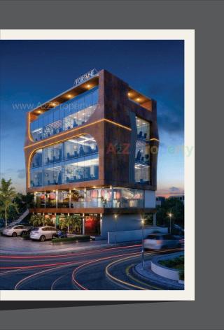 Elevation of real estate project Fortune Global located at Nizampura, Vadodara, Gujarat