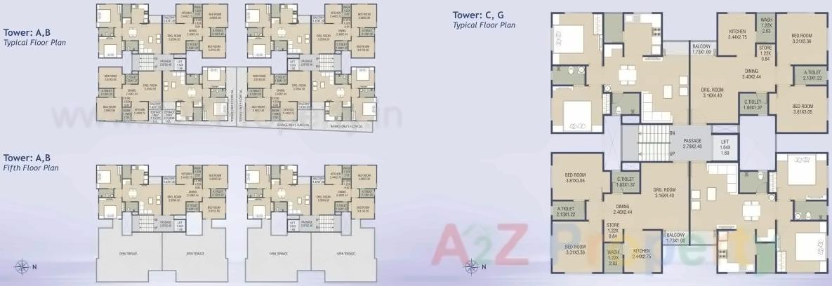 Layout of real estate project Fortune Glory located at Vadsar, Vadodara, Gujarat
