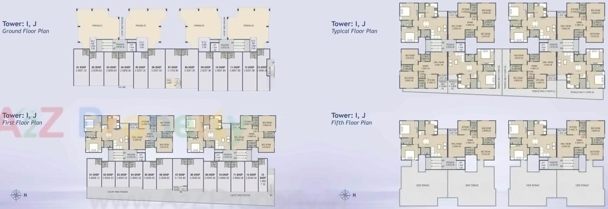 Layout of real estate project Fortune Glory located at Vadsar, Vadodara, Gujarat