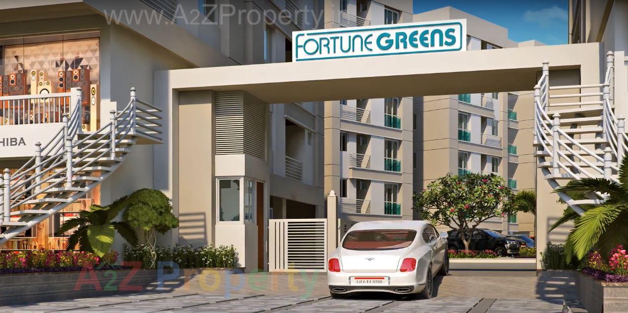 3D Elevation of real estate project Fortune Greens located at Bhayli, Vadodara, Gujarat