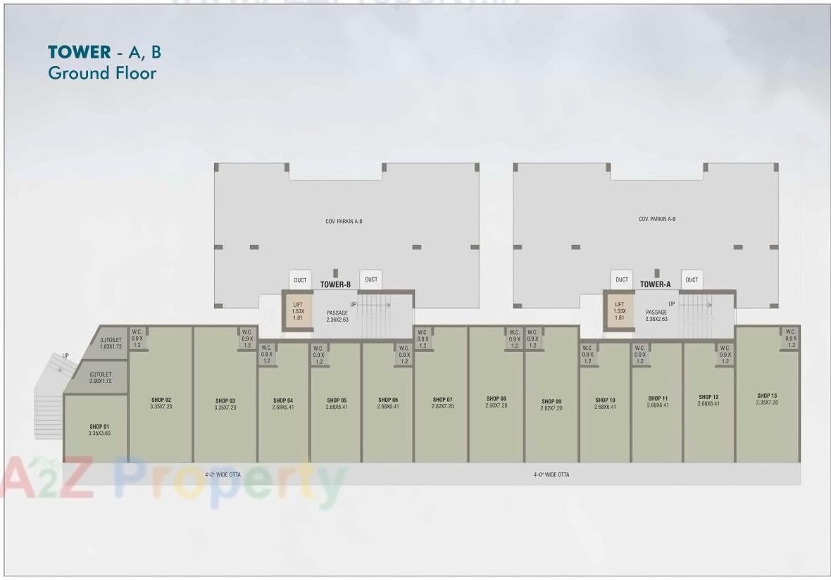 Layout of real estate project Fortune Greens located at Bhayli, Vadodara, Gujarat