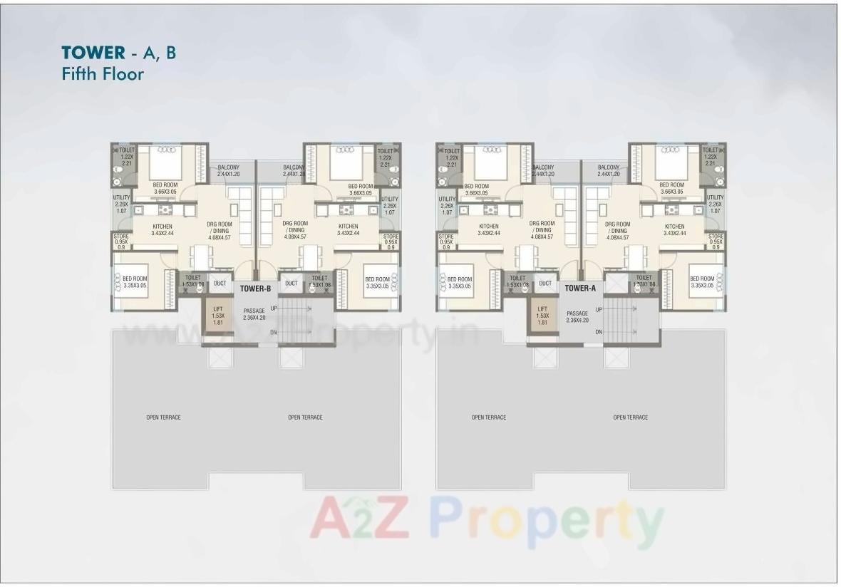 Layout of real estate project Fortune Greens located at Bhayli, Vadodara, Gujarat