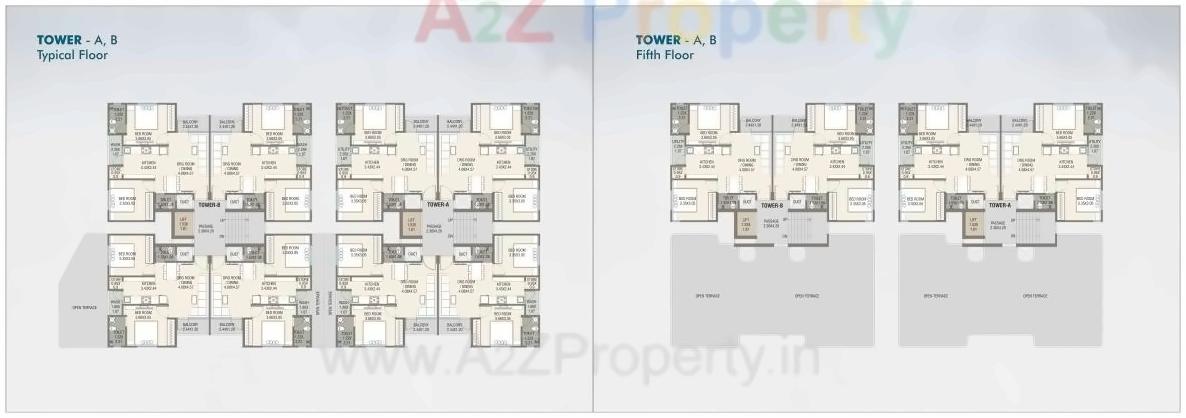 Layout of real estate project Fortune Greens located at Bhayli, Vadodara, Gujarat