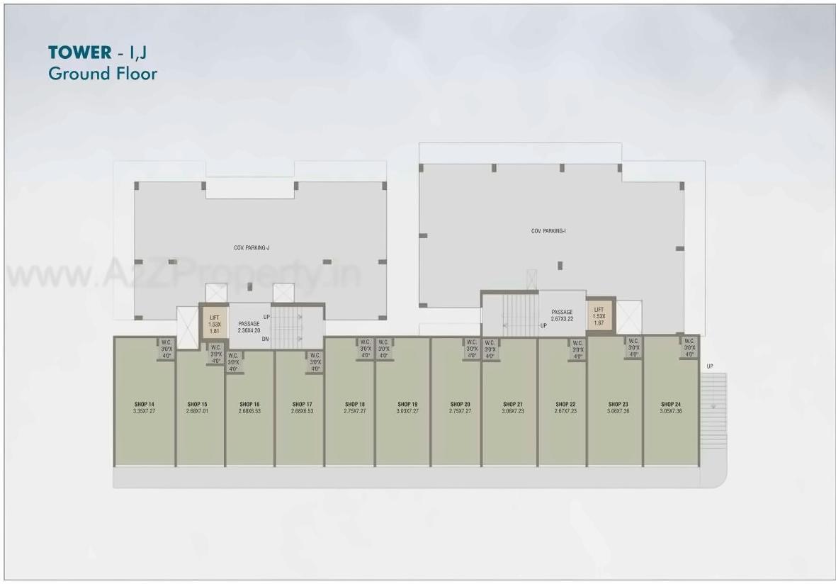 Layout of real estate project Fortune Greens located at Bhayli, Vadodara, Gujarat