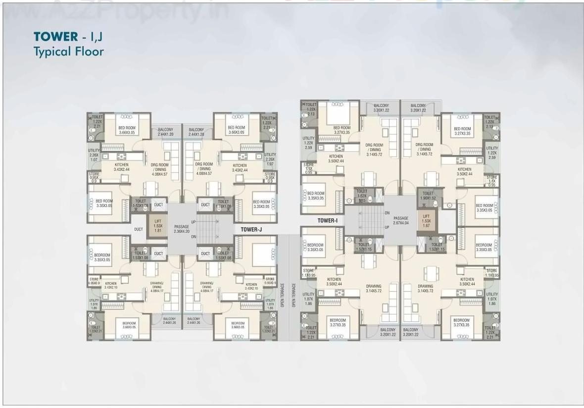 Layout of real estate project Fortune Greens located at Bhayli, Vadodara, Gujarat