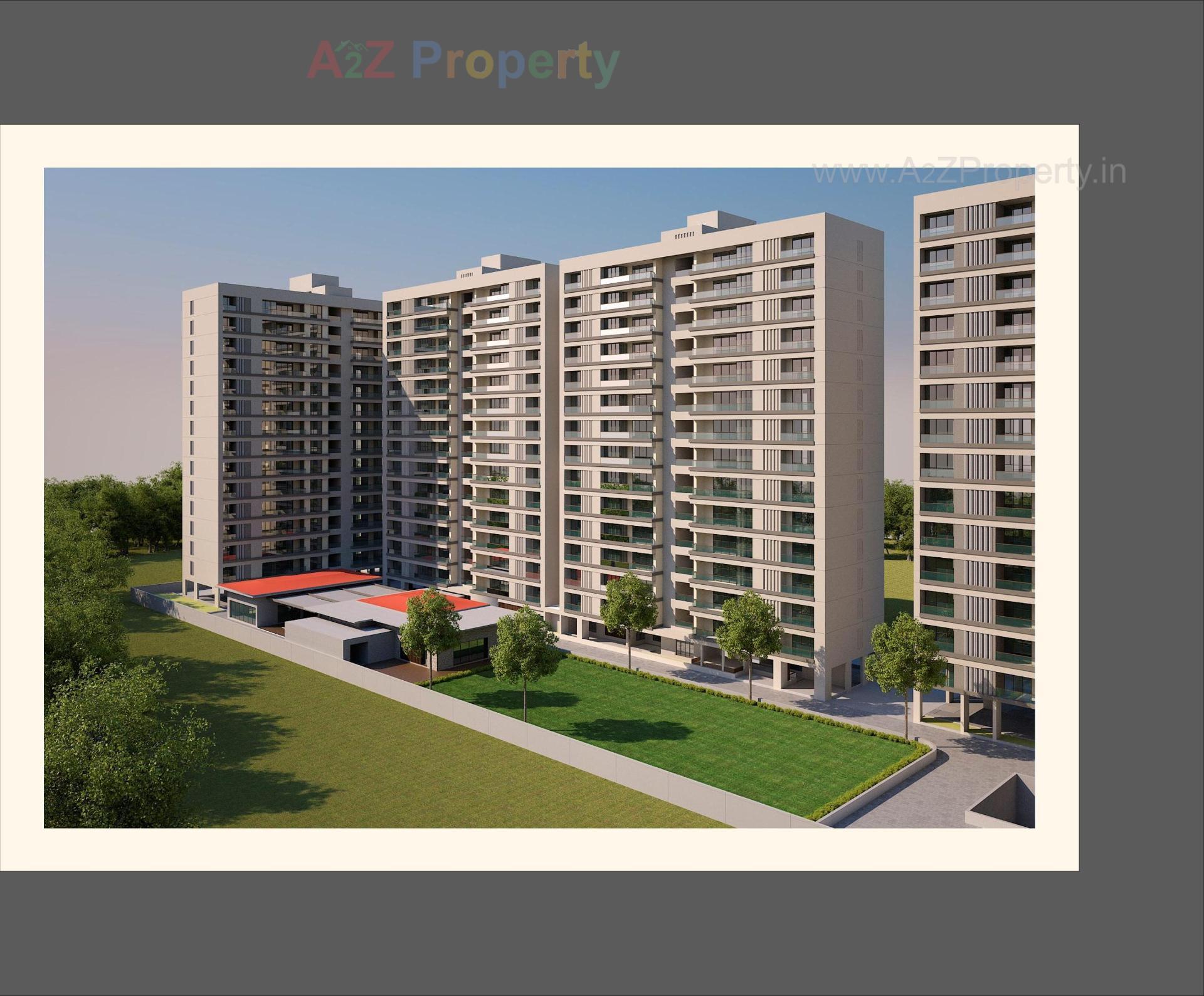 3D Elevation of real estate project Fortune Imperia Ii located at Bhayali, Vadodara, Gujarat