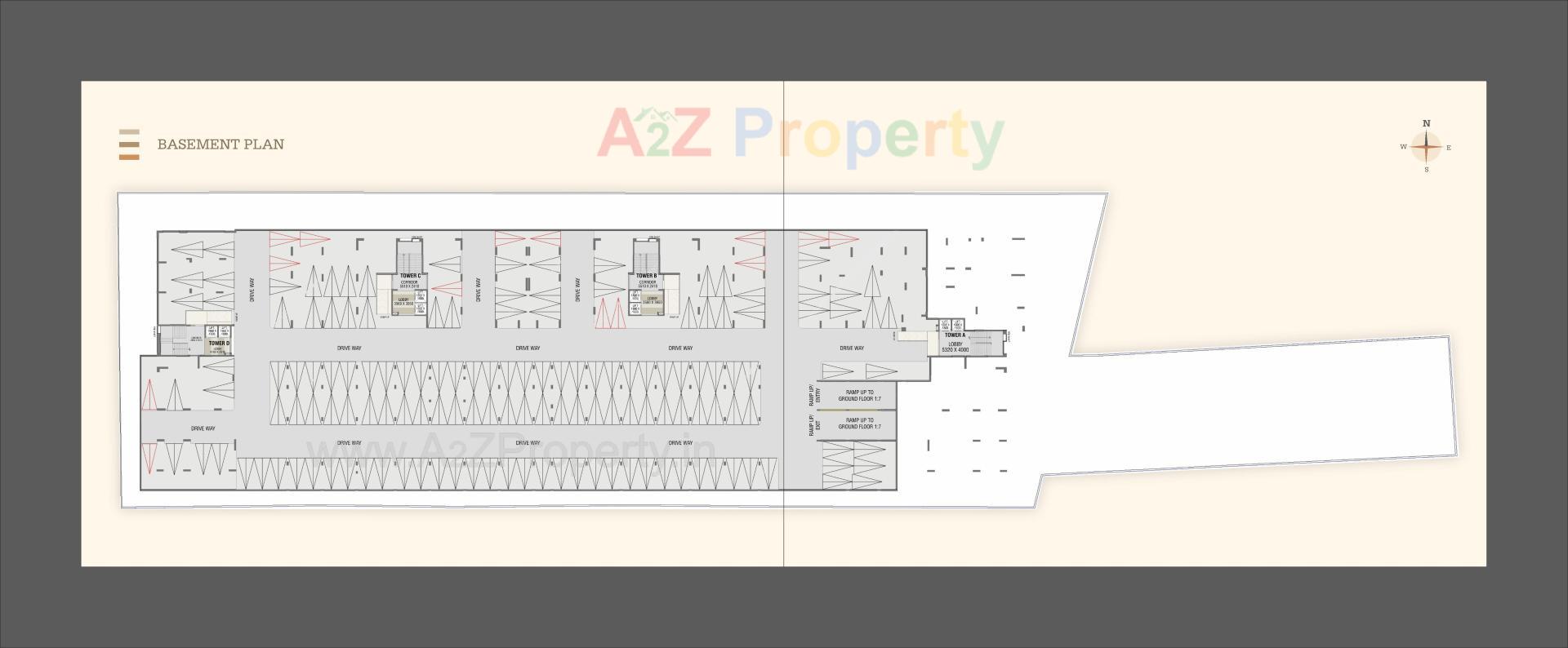 Layout of real estate project Fortune Imperia Ii located at Bhayali, Vadodara, Gujarat