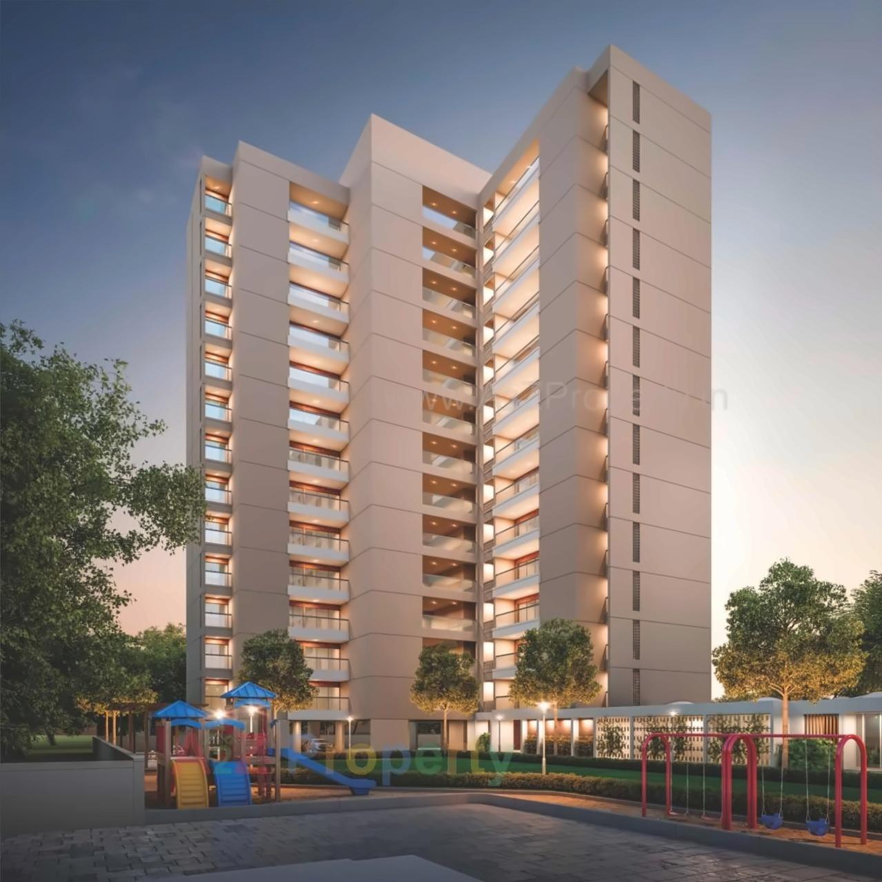 3D Elevation of real estate project Fortune Imperia located at Bhayli, Vadodara, Gujarat