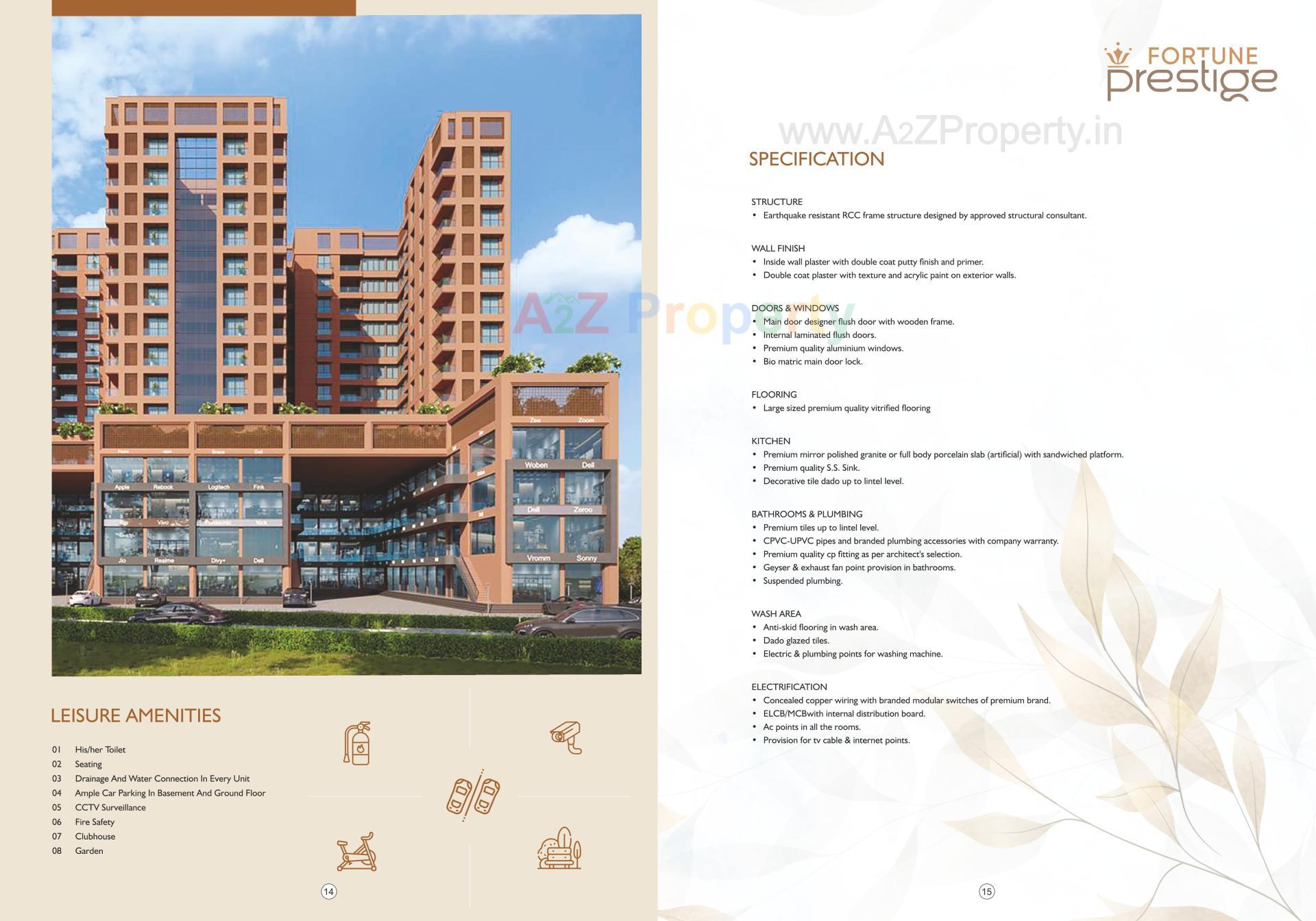  of real estate project Fortune Prestige located at Manjalpur, Vadodara, Gujarat