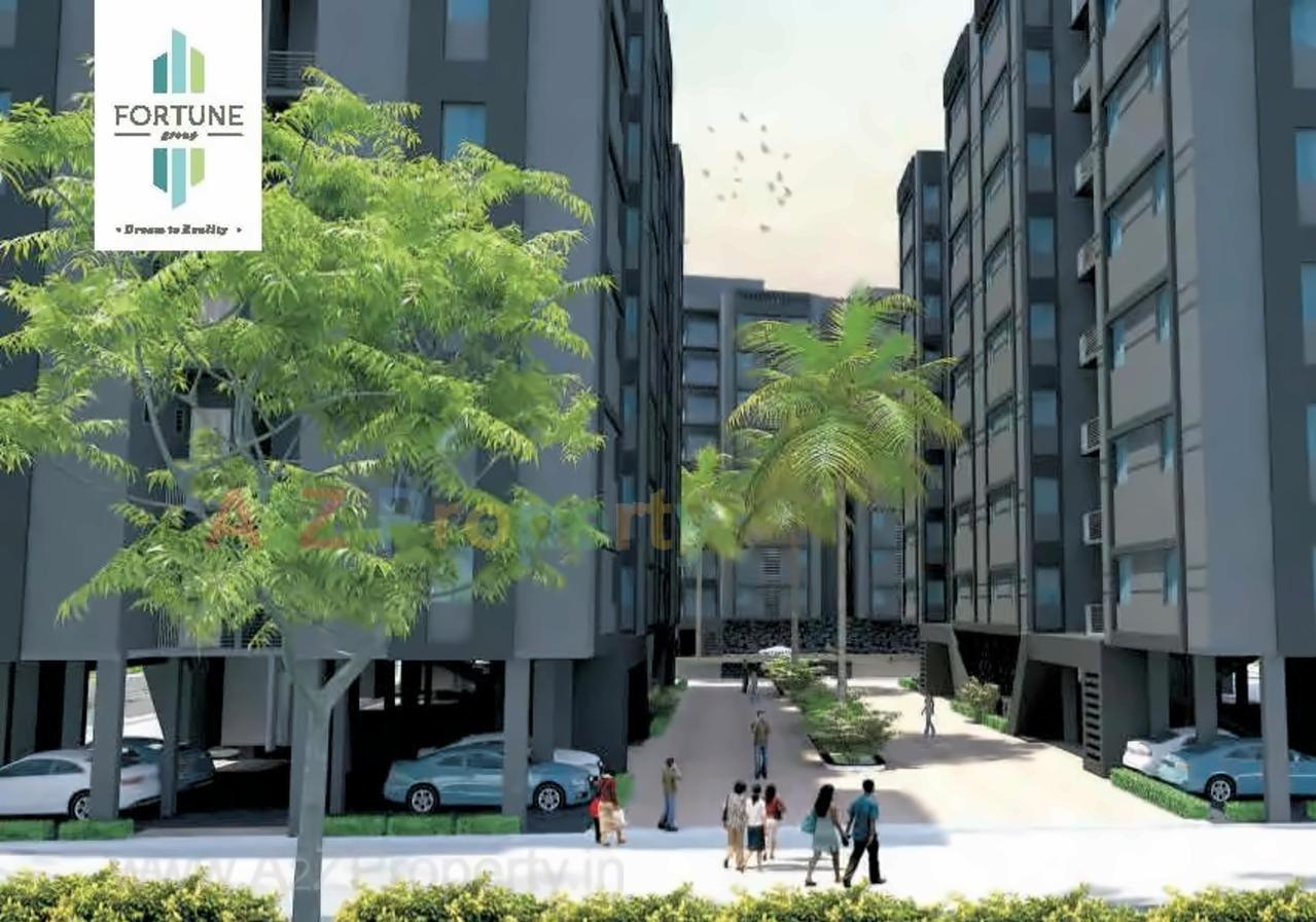 3D Elevation of real estate project Fortune Skyline located at Kalali, Vadodara, Gujarat