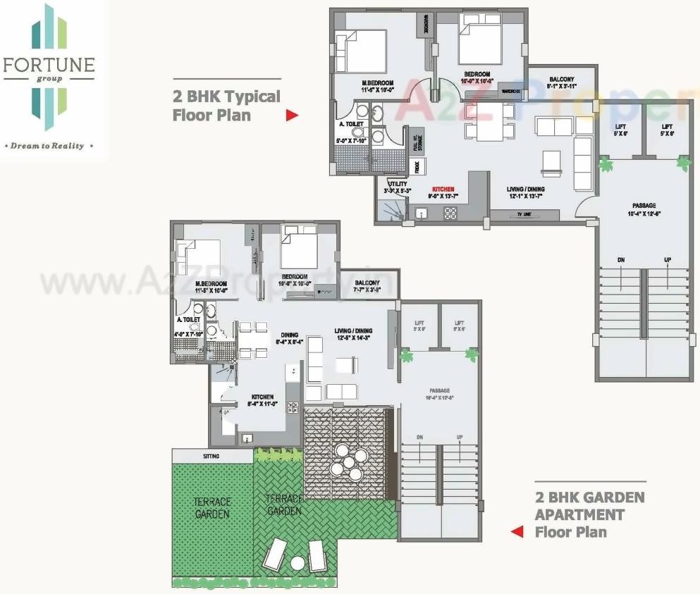 Layout of real estate project Fortune Skyline located at Kalali, Vadodara, Gujarat