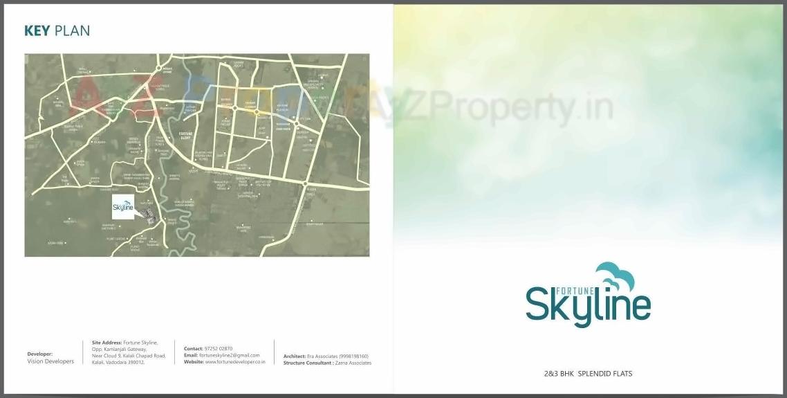  of real estate project Fortune Skyline located at Kalali, Vadodara, Gujarat