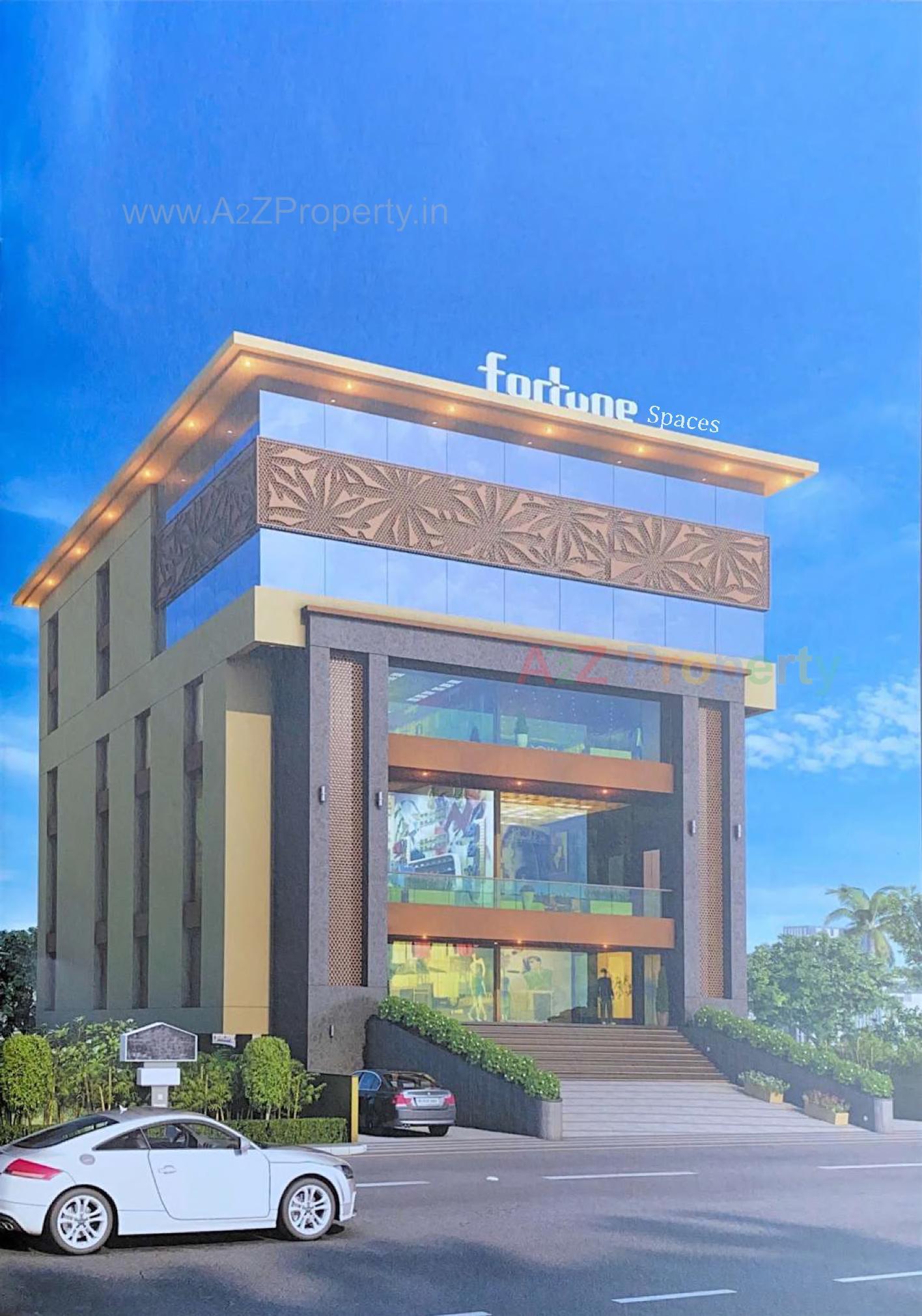 3D Elevation of real estate project Fortune Space located at Jetalpur, Vadodara, Gujarat