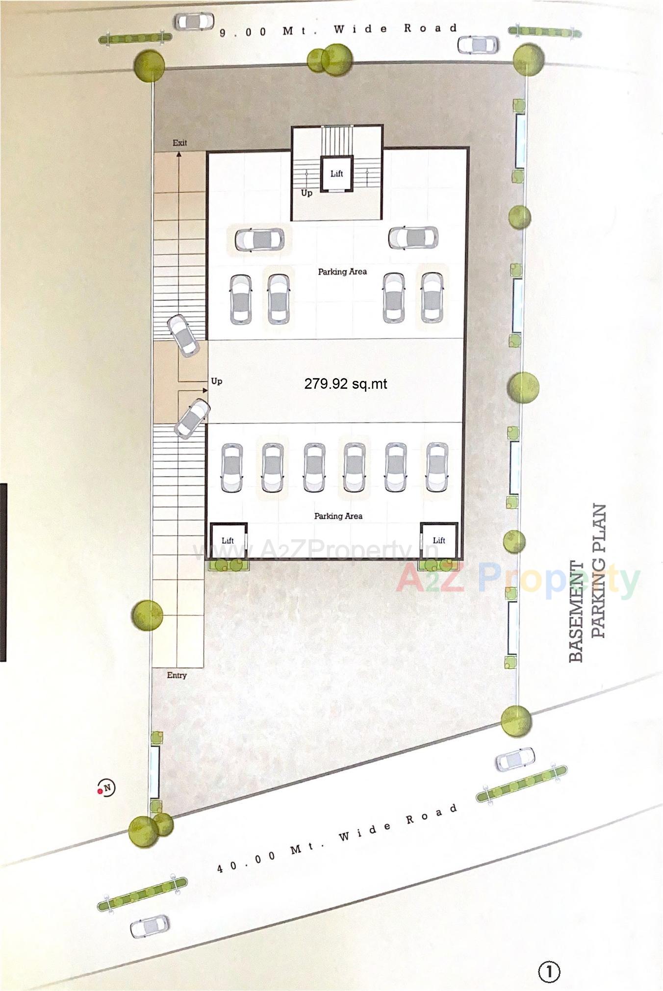 Layout of real estate project Fortune Space located at Jetalpur, Vadodara, Gujarat