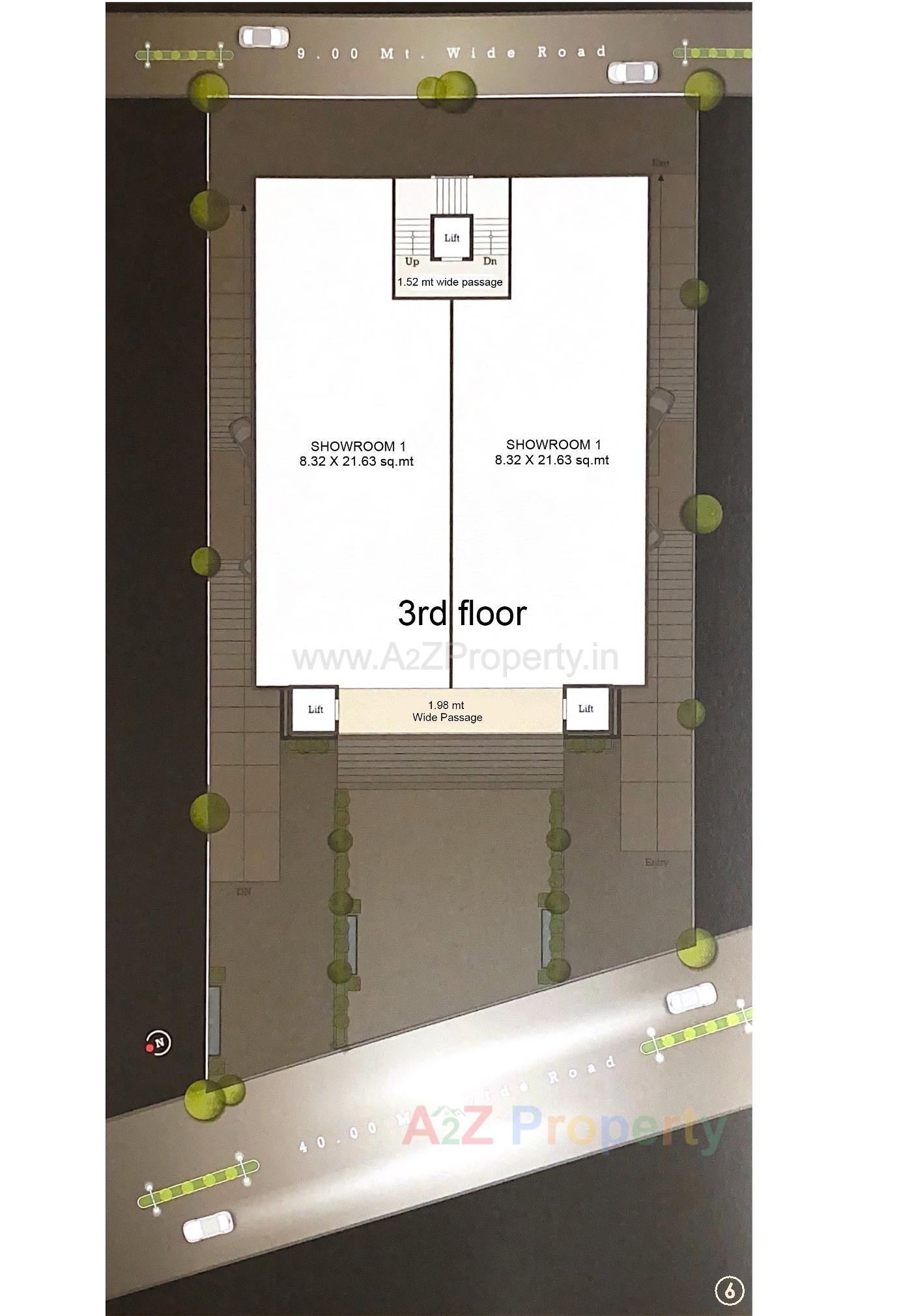 Layout of real estate project Fortune Space located at Jetalpur, Vadodara, Gujarat