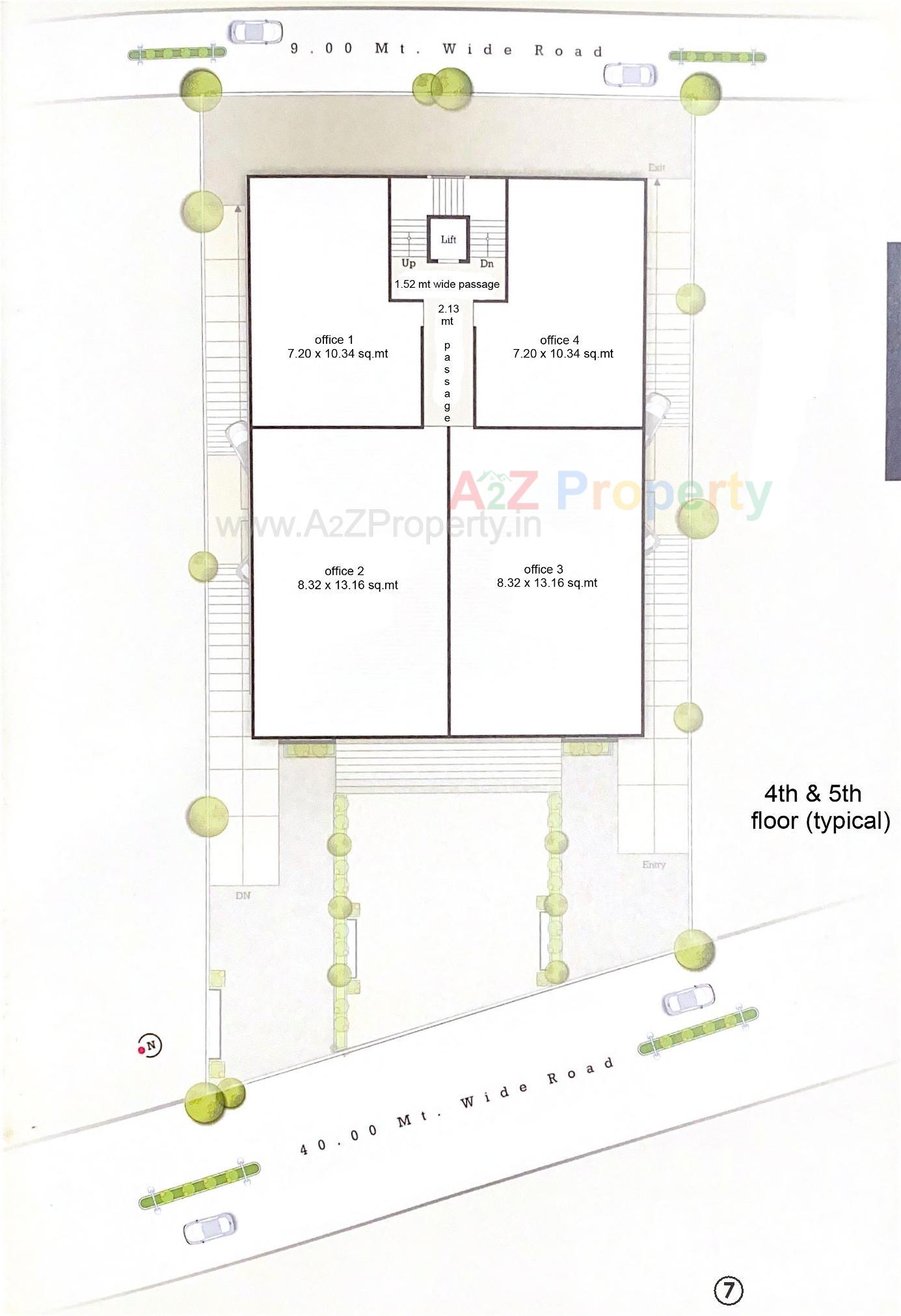 Layout of real estate project Fortune Space located at Jetalpur, Vadodara, Gujarat