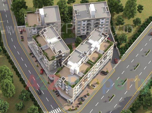 3D Elevation of real estate project Fortune located at Tandalaja, Vadodara, Gujarat