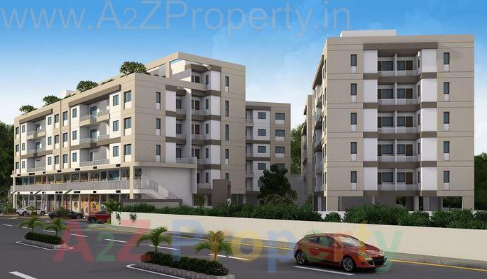 3D Elevation of real estate project Fortune located at Tandalaja, Vadodara, Gujarat