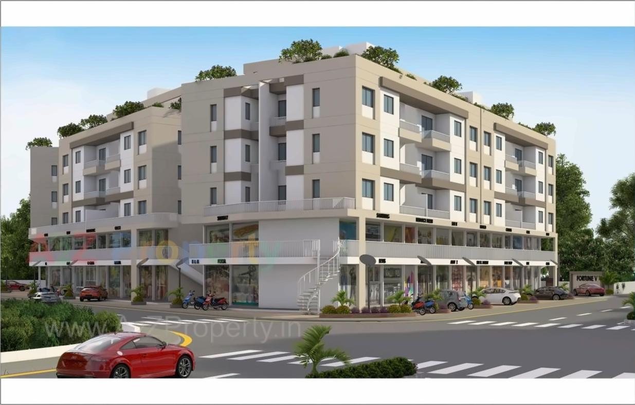 3D Elevation of real estate project Fortune located at Tandalaja, Vadodara, Gujarat