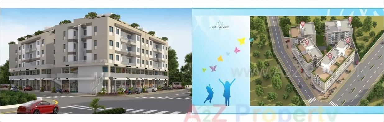 3D Elevation of real estate project Fortune located at Tandalaja, Vadodara, Gujarat