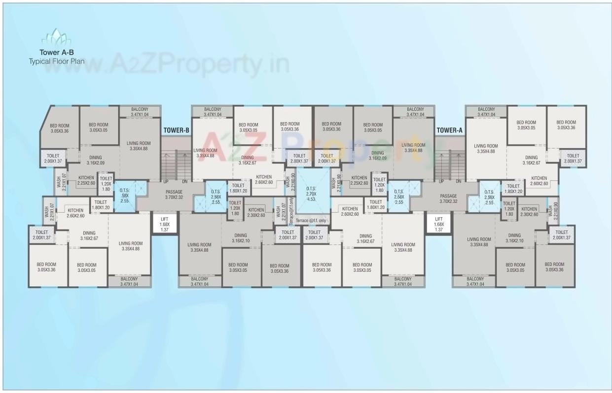Layout of real estate project Fortune located at Tandalaja, Vadodara, Gujarat