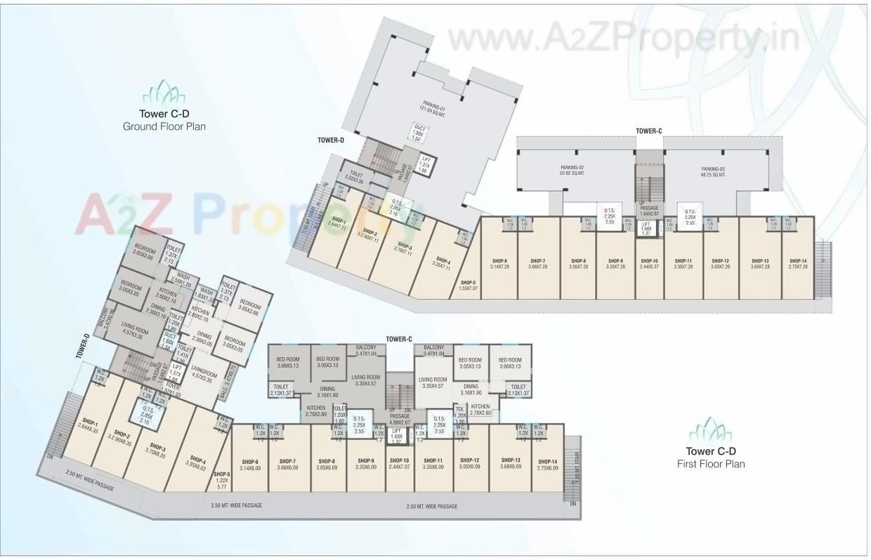 Layout of real estate project Fortune located at Tandalaja, Vadodara, Gujarat