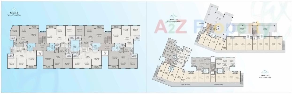 Layout of real estate project Fortune located at Tandalaja, Vadodara, Gujarat