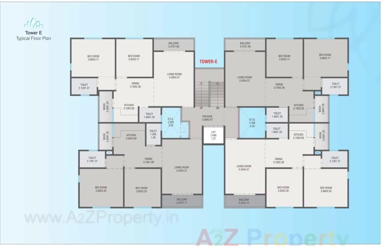 Layout of real estate project Fortune located at Tandalaja, Vadodara, Gujarat