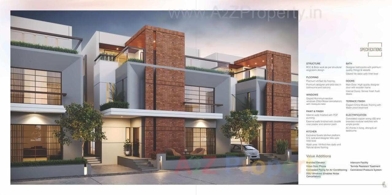 3D Elevation of real estate project Fountainhead located at Mahapura, Vadodara, Gujarat