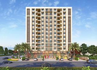 Elevation of real estate project Gajanan Heights located at Manjalpur, Vadodara, Gujarat