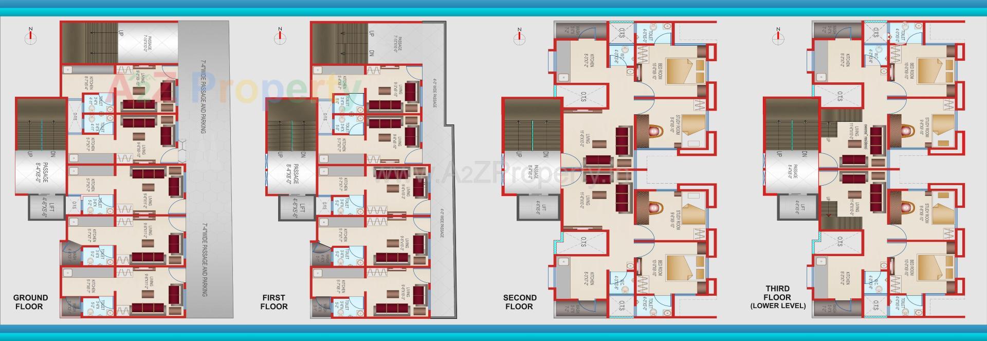 Layout of real estate project Gajanan Residency Ii located at Kasba, Vadodara, Gujarat