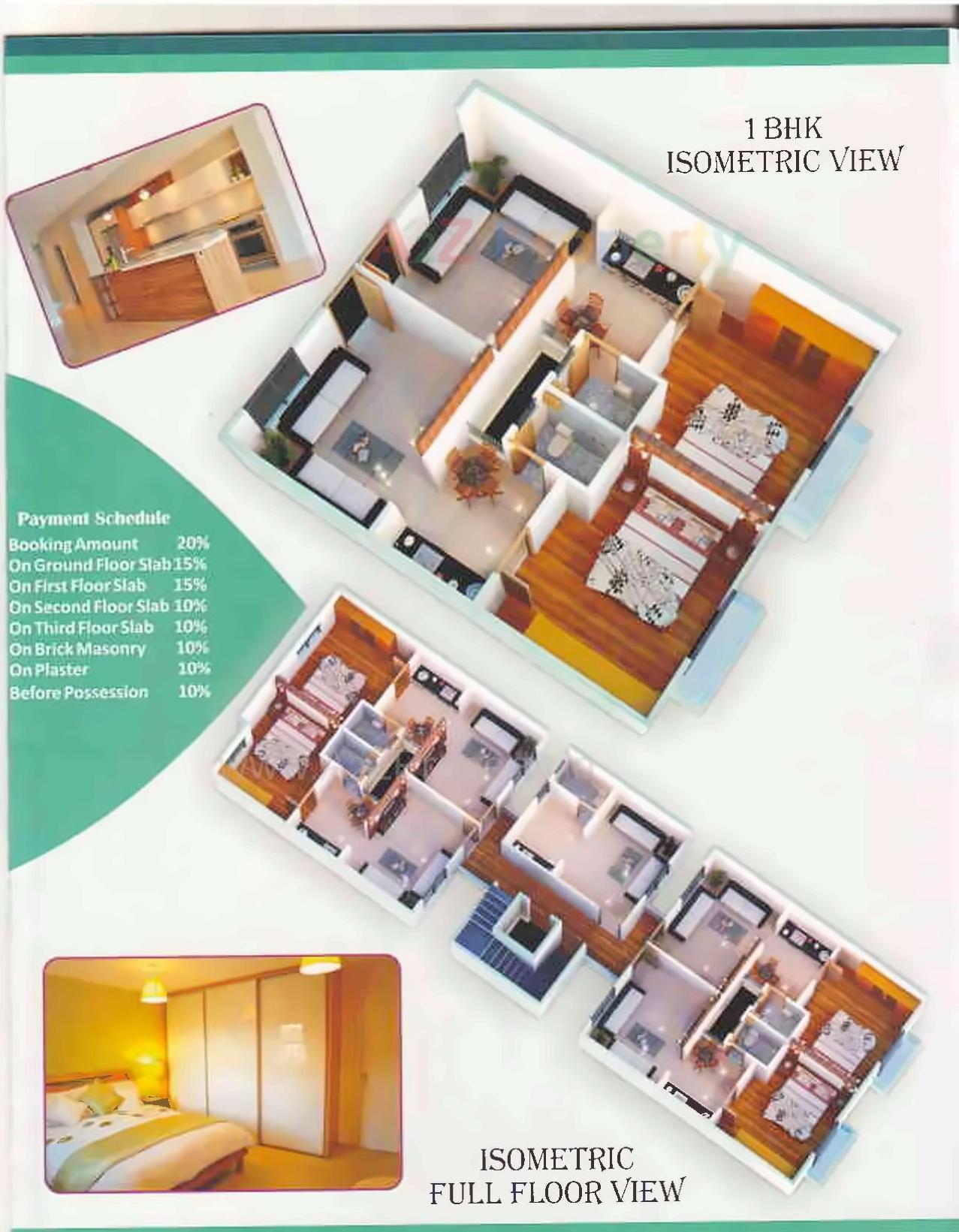 Layout of real estate project Gajanand Heights located at Kasba, Vadodara, Gujarat